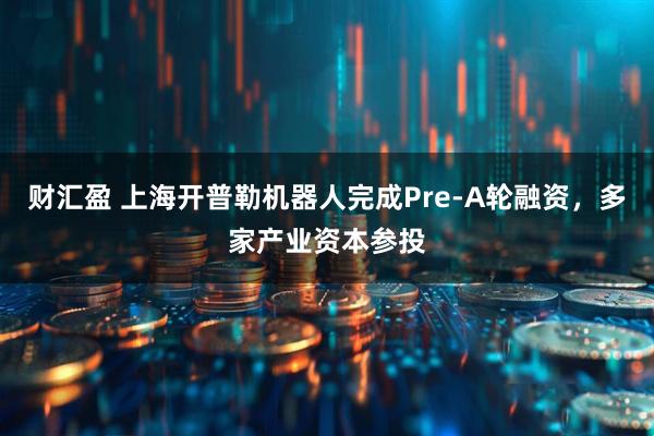 财汇盈 上海开普勒机器人完成Pre-A轮融资，多家产业资本参投
