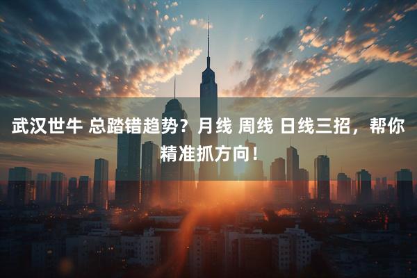 武汉世牛 总踏错趋势？月线 周线 日线三招，帮你精准抓方向！