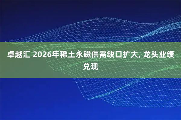 卓越汇 2026年稀土永磁供需缺口扩大, 龙头业绩兑现